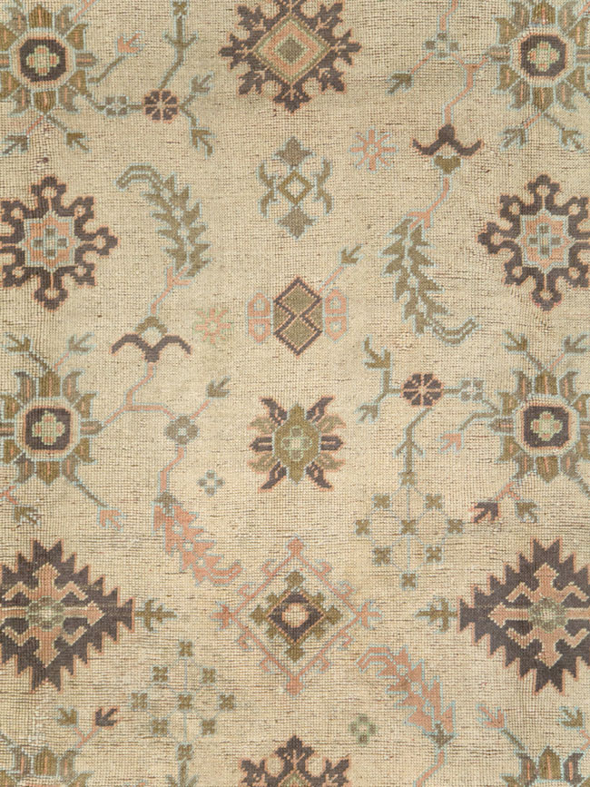 Antique Turkish Oushak Carpet, No.8411 - Gss