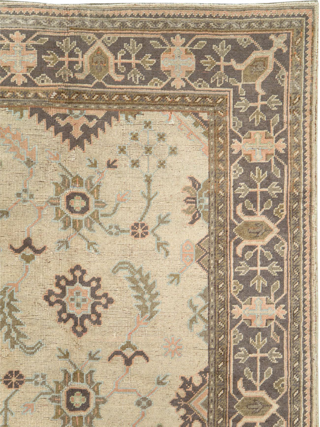 Antique Turkish Oushak Carpet, No.8411 - Gss