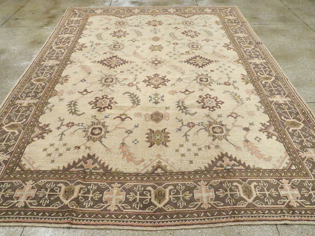 Antique Turkish Oushak Carpet, No.8411 - Gss