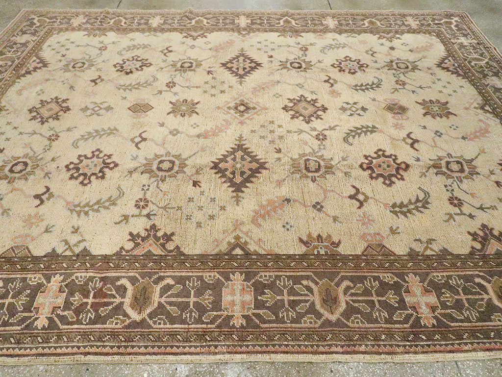 Antique Turkish Oushak Carpet, No.8411 - Gss