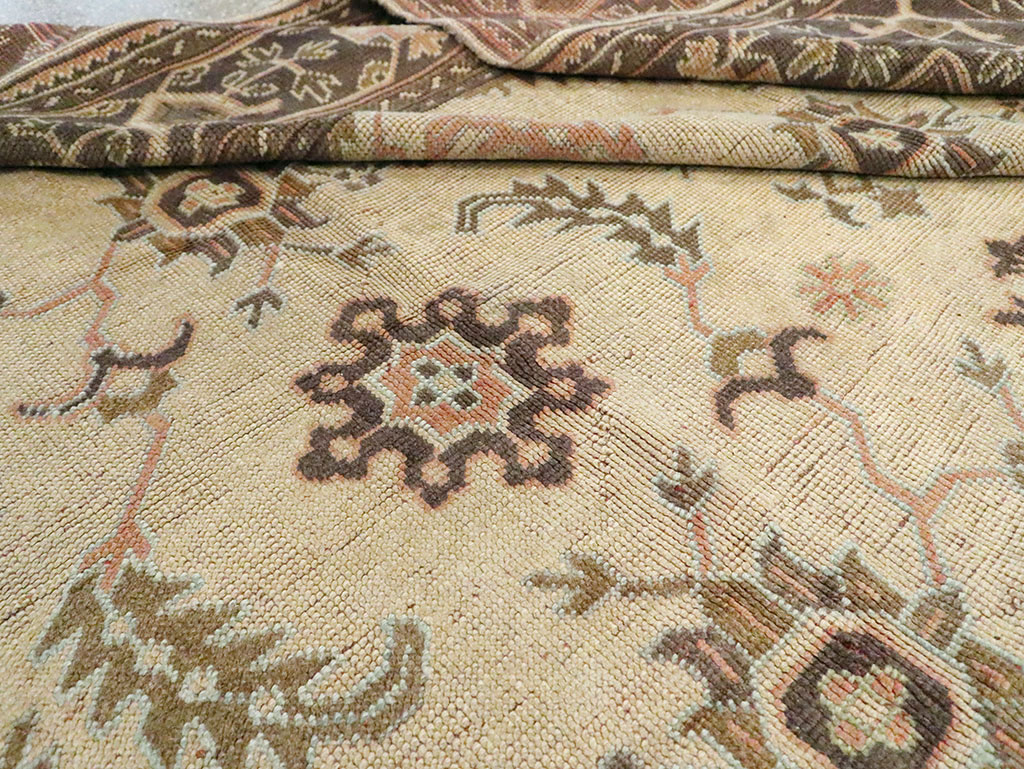 Antique Turkish Oushak Carpet, No.8411 - Gss