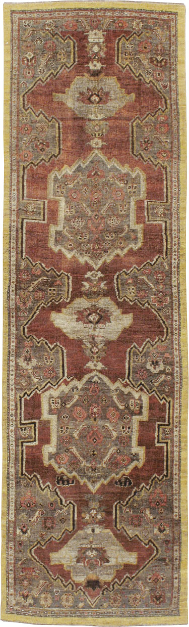 Antique Persian Bidjar Runner, No.8413 - Gss