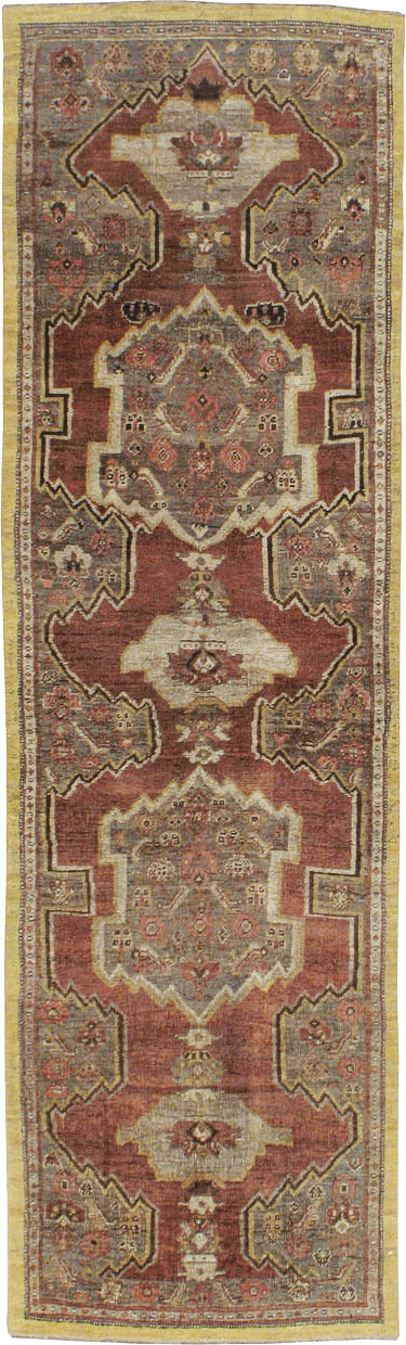 Antique Persian Bidjar Runner, No.8413 - Gss