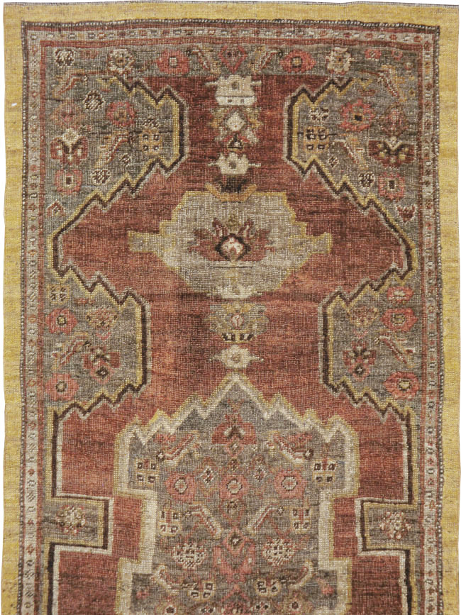 Antique Persian Bidjar Runner, No.8413 - Gss