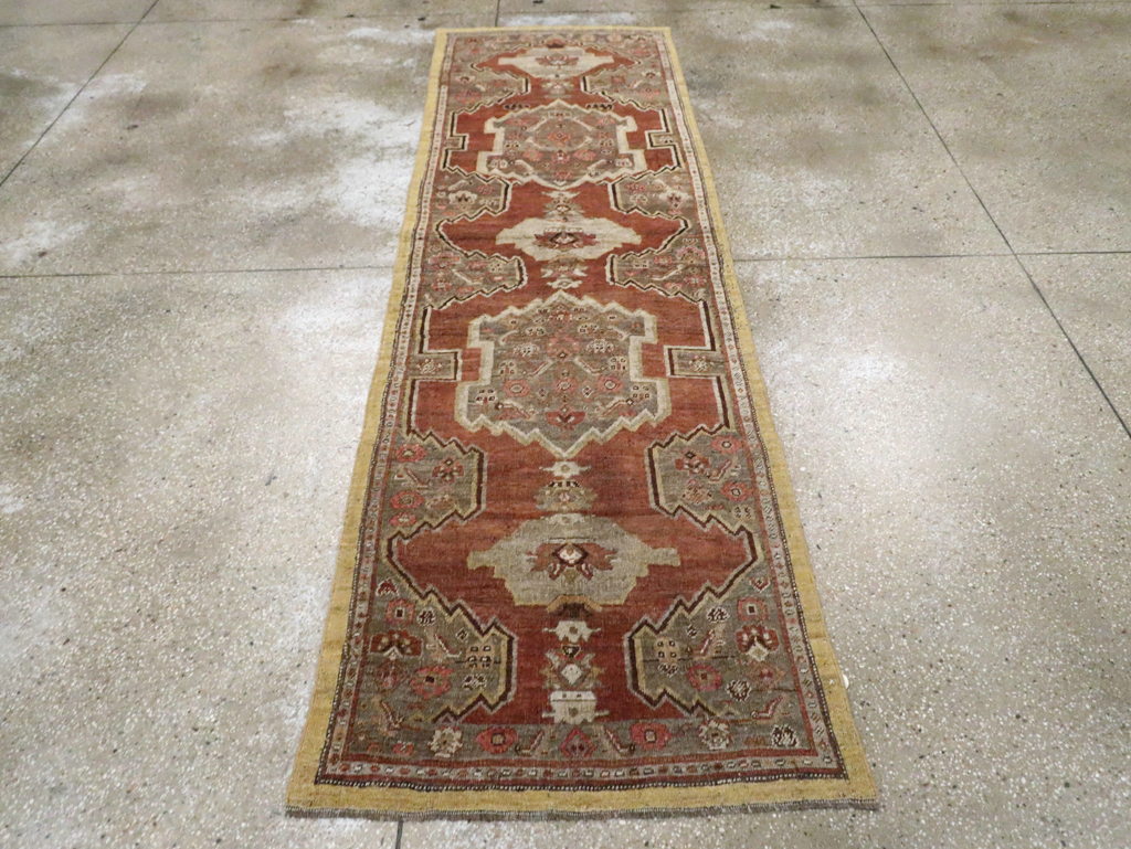 Antique Persian Bidjar Runner, No.8413 - Gss
