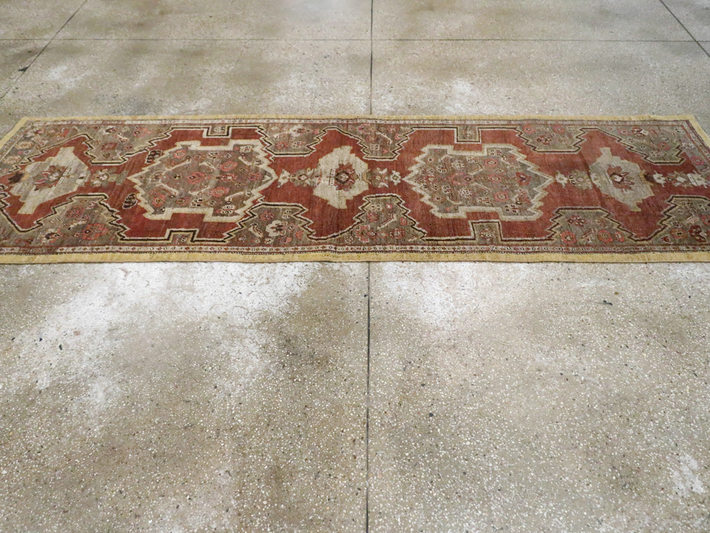 Antique Persian Bidjar Runner, No.8413 - Gss