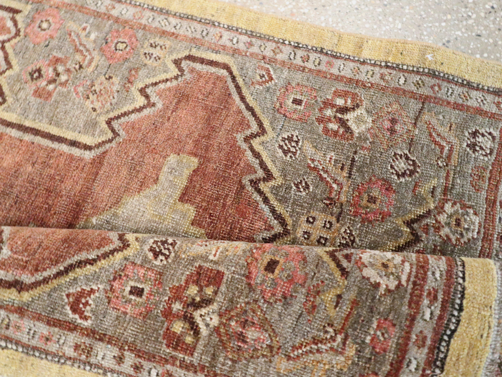 Antique Persian Bidjar Runner, No.8413 - Gss