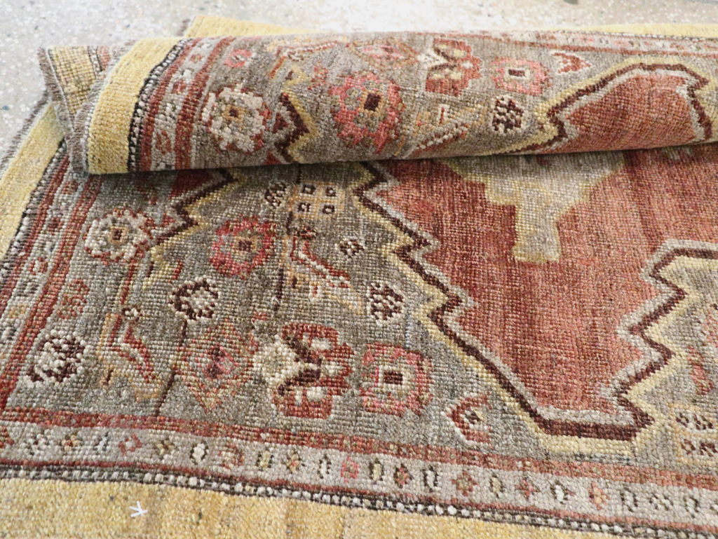 Antique Persian Bidjar Runner, No.8413 - Gss