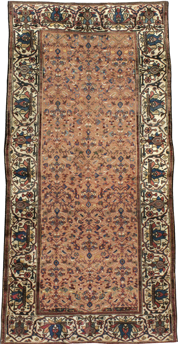 Antique Persian Malayer Wide Gallery Runner, No.8422 - Gss