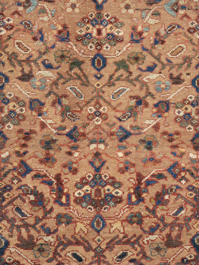 Antique Persian Malayer Wide Gallery Runner, No.8422 - Gss