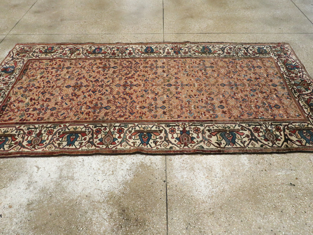 Antique Persian Malayer Wide Gallery Runner, No.8422 - Gss