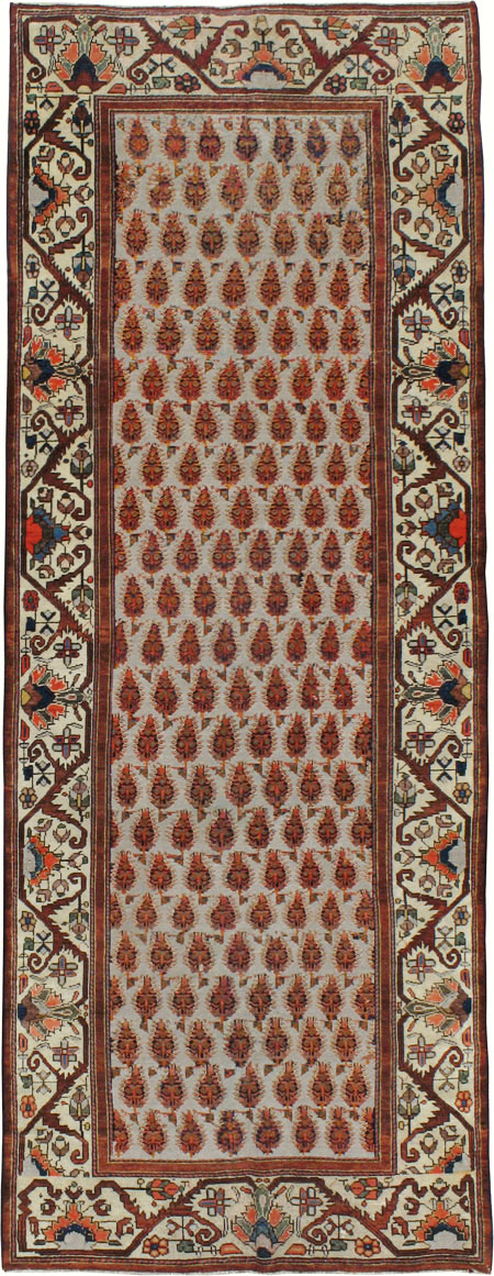 Antique Persian Malayer Runner, No.8423 - Gss