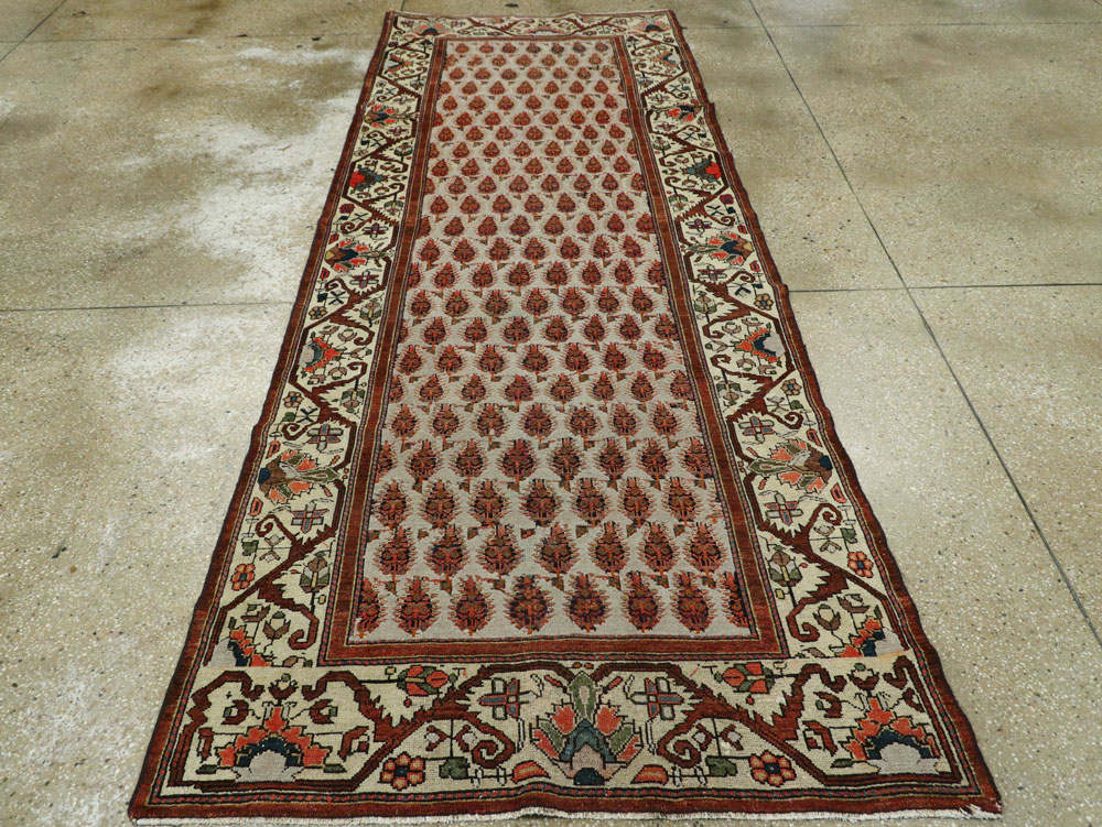Antique Persian Malayer Runner, No.8423 - Gss