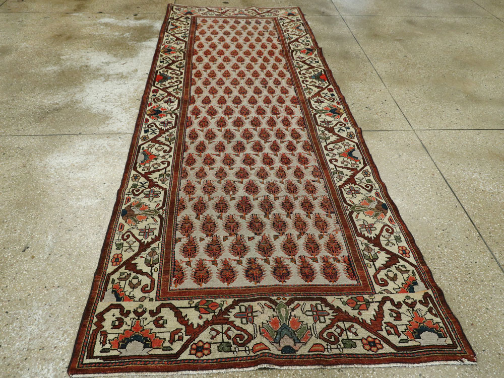 Antique Persian Malayer Runner, No.8423 - Gss