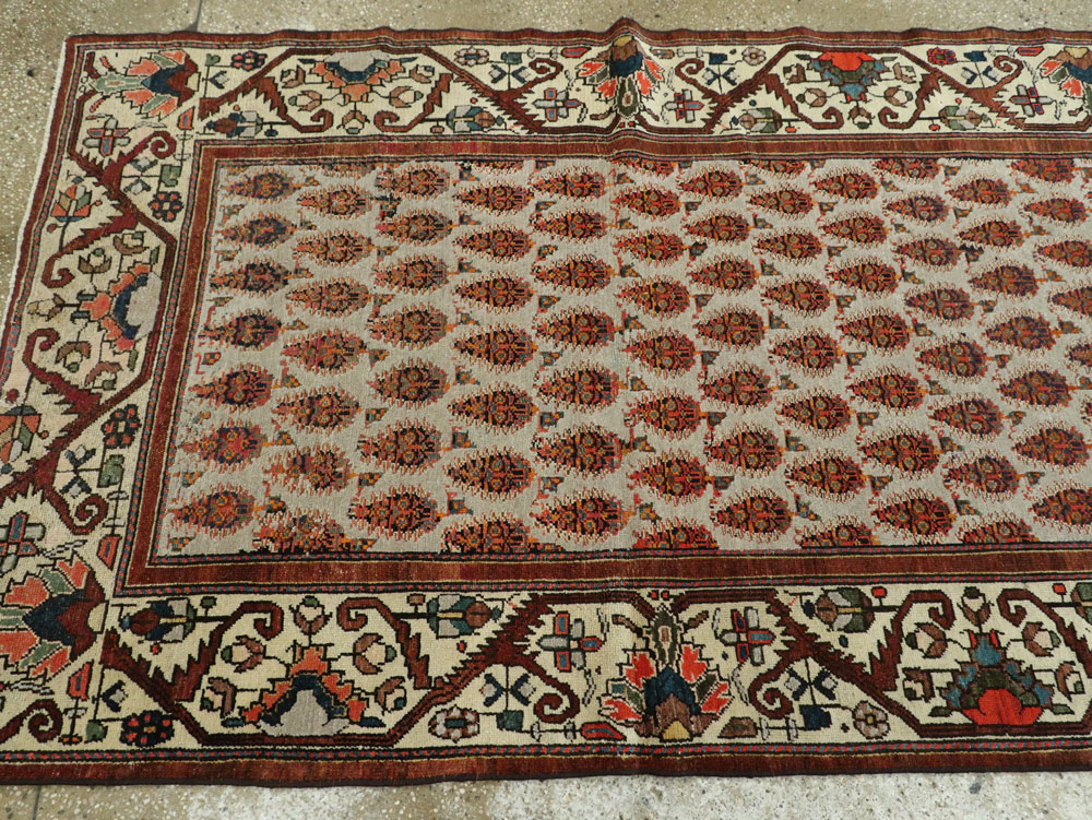 Antique Persian Malayer Runner, No.8423 - Gss