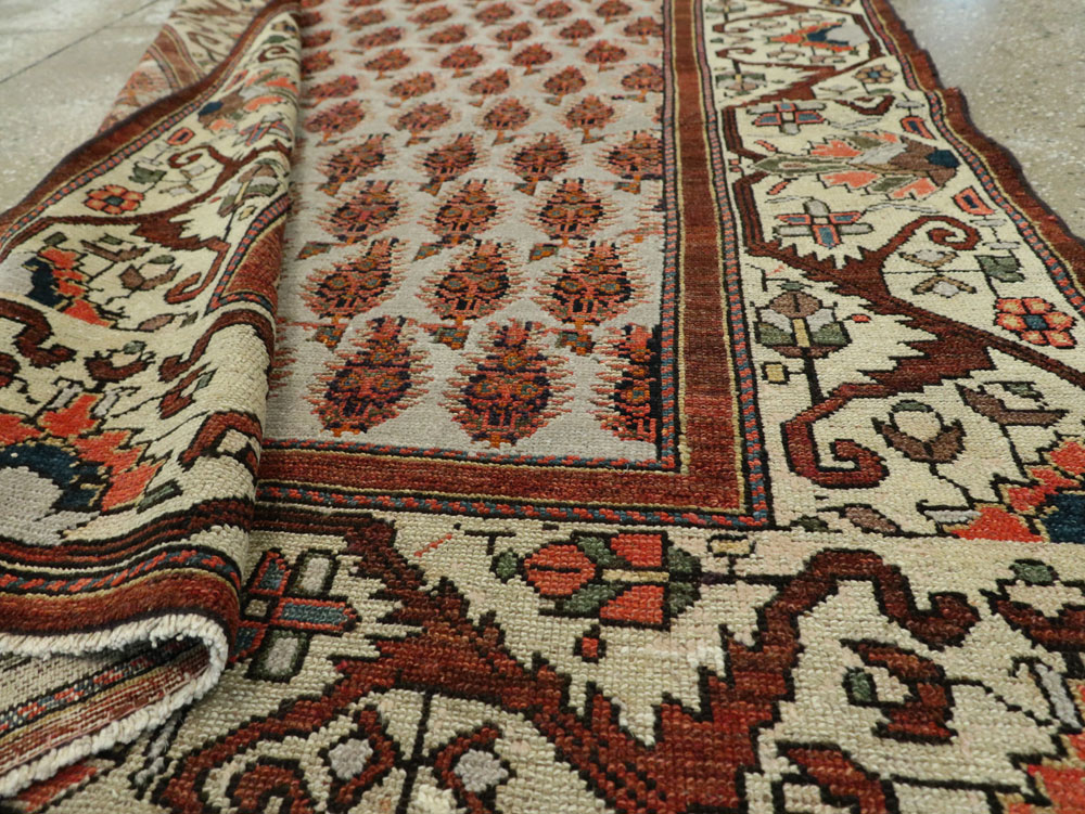 Antique Persian Malayer Runner, No.8423 - Gss