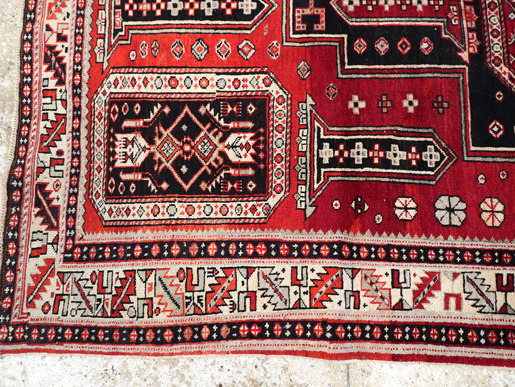Vintage Caucasian Shirvan Rug, No.8424 - Gss