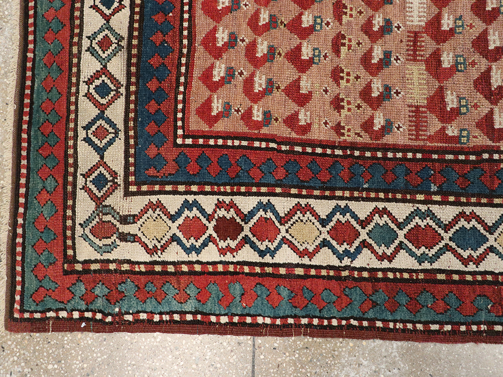 Antique Caucasian Kazak Rug, No.8429 - Gss