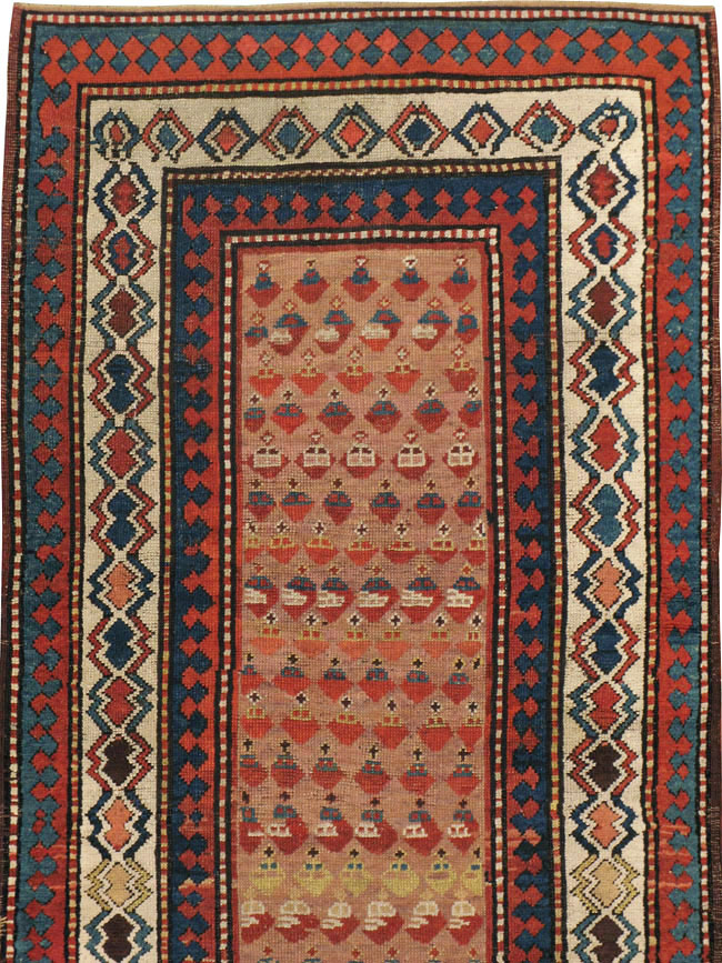 Antique Caucasian Kazak Rug, No.8429 - Gss