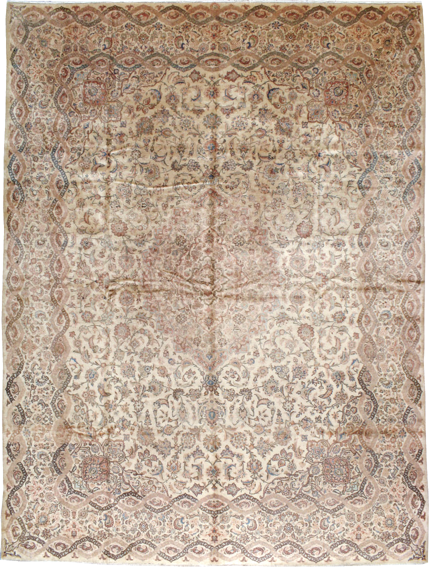 Vintage Persian Kashan Carpet, No.8446 - Gss