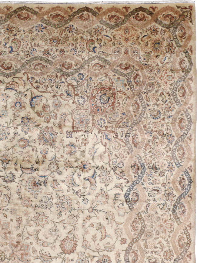 Vintage Persian Kashan Carpet, No.8446 - Gss