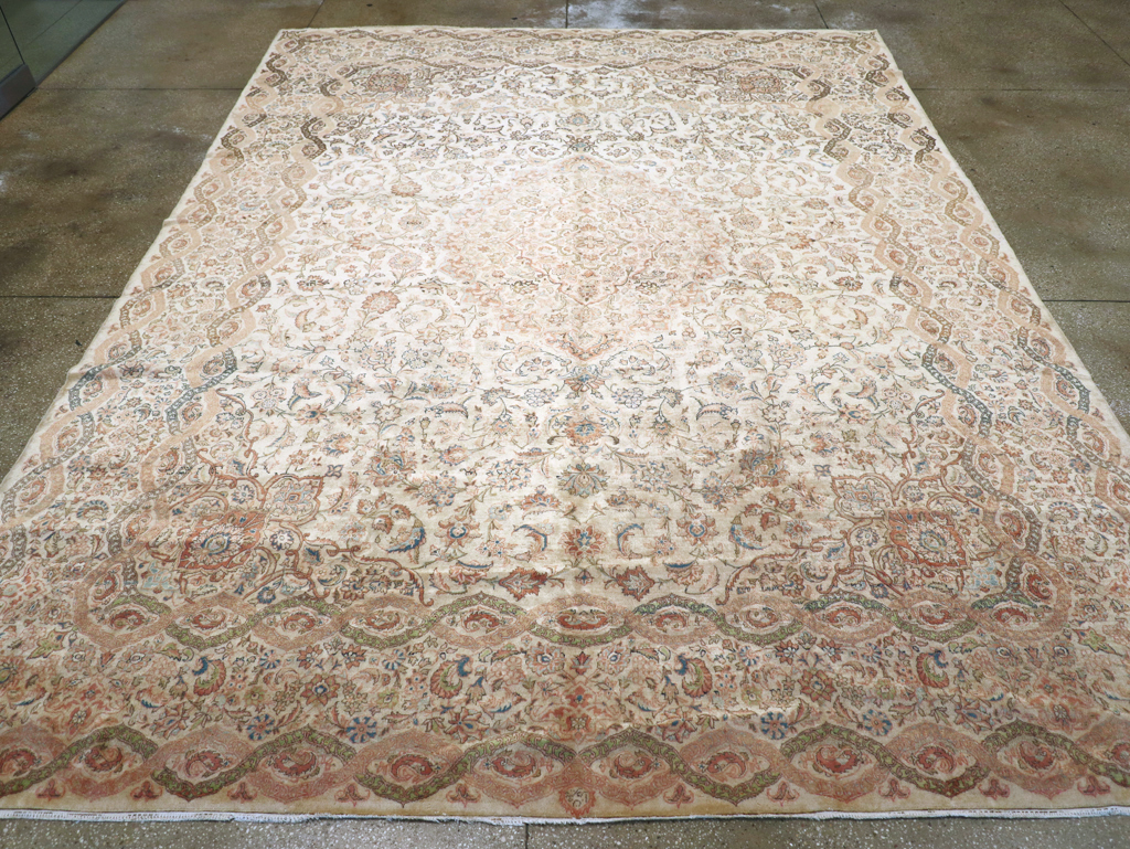 Vintage Persian Kashan Carpet, No.8446 - Gss