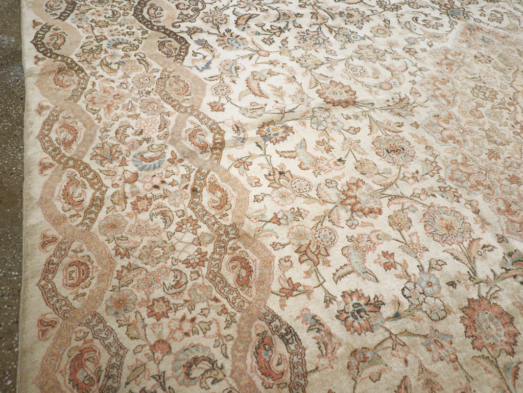 Vintage Persian Kashan Carpet, No.8446 - Gss