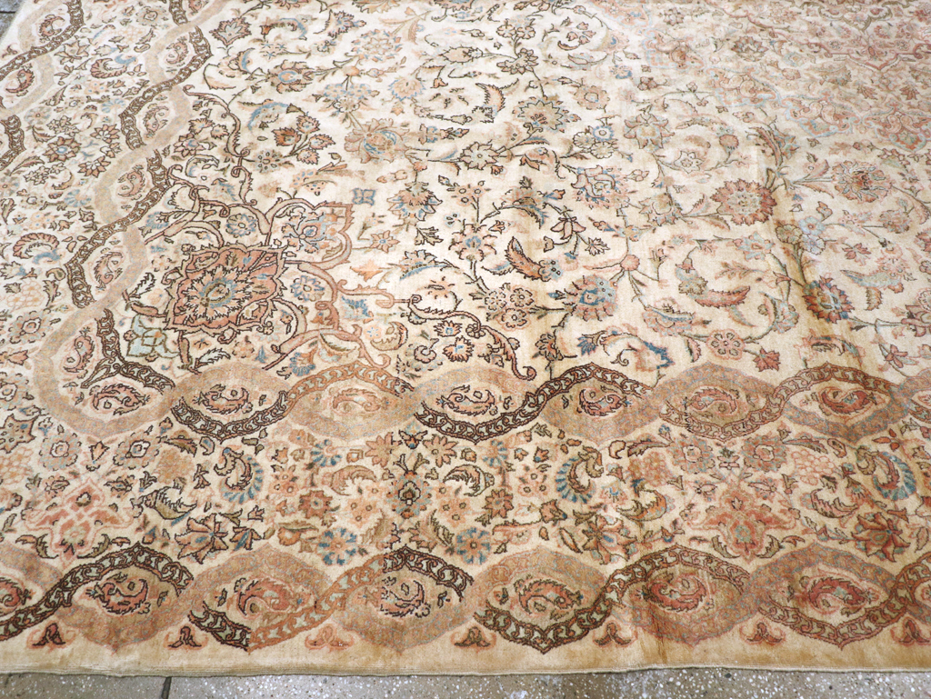 Vintage Persian Kashan Carpet, No.8446 - Gss