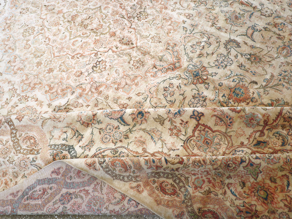 Vintage Persian Kashan Carpet, No.8446 - Gss