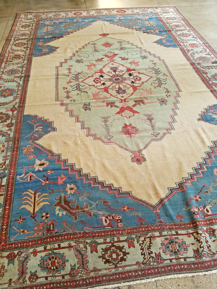 Antique Persian Bakshaish Carpet, No.8455 - Gss