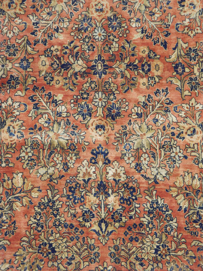 Antique Persian Sarouk Square Carpet, No.8459 - Gss