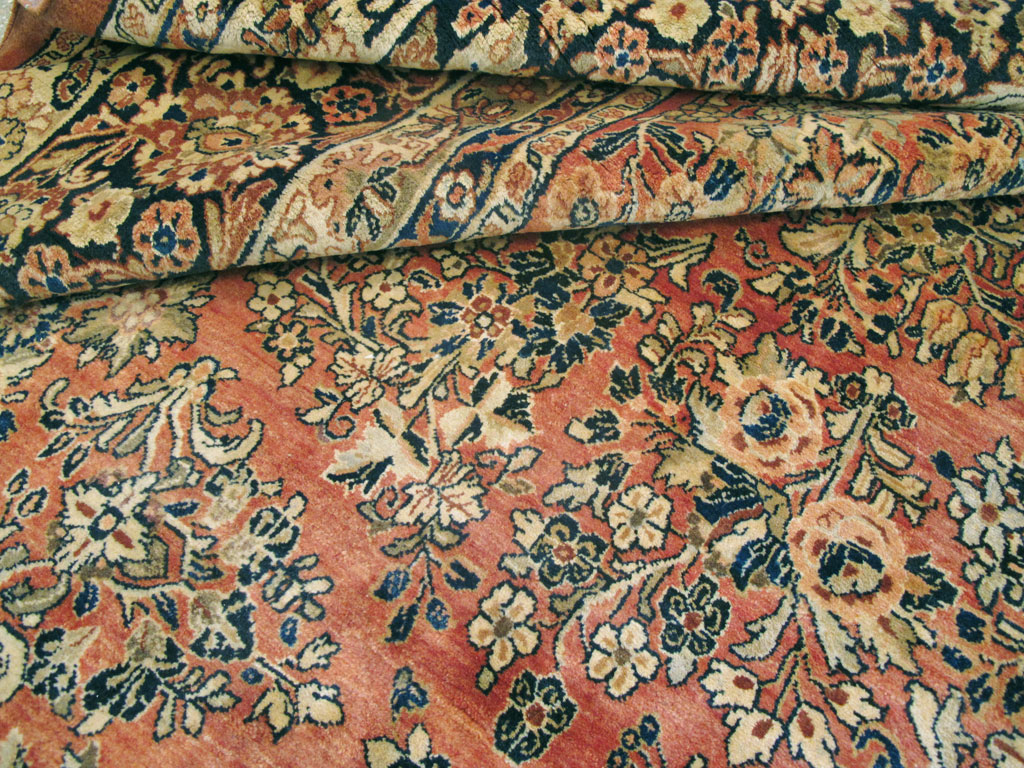 Antique Persian Sarouk Square Carpet, No.8459 - Gss