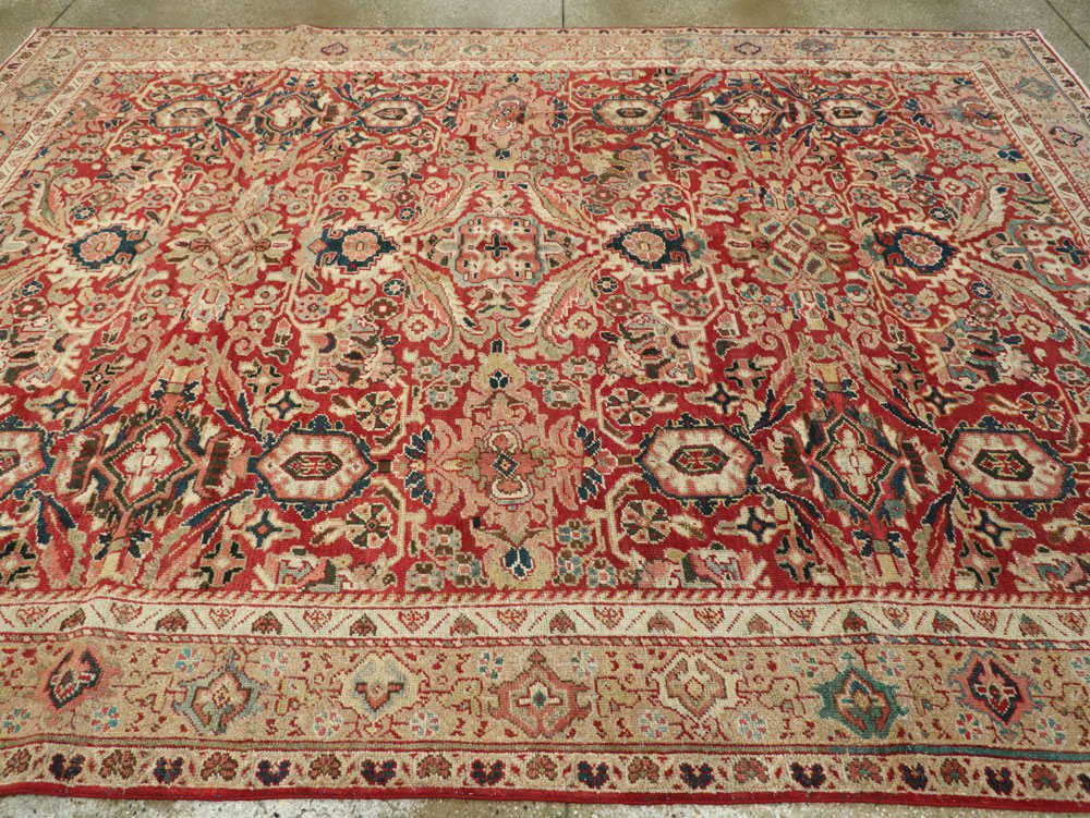 Vintage Persian Mahal Carpet, No.8464 - Gss