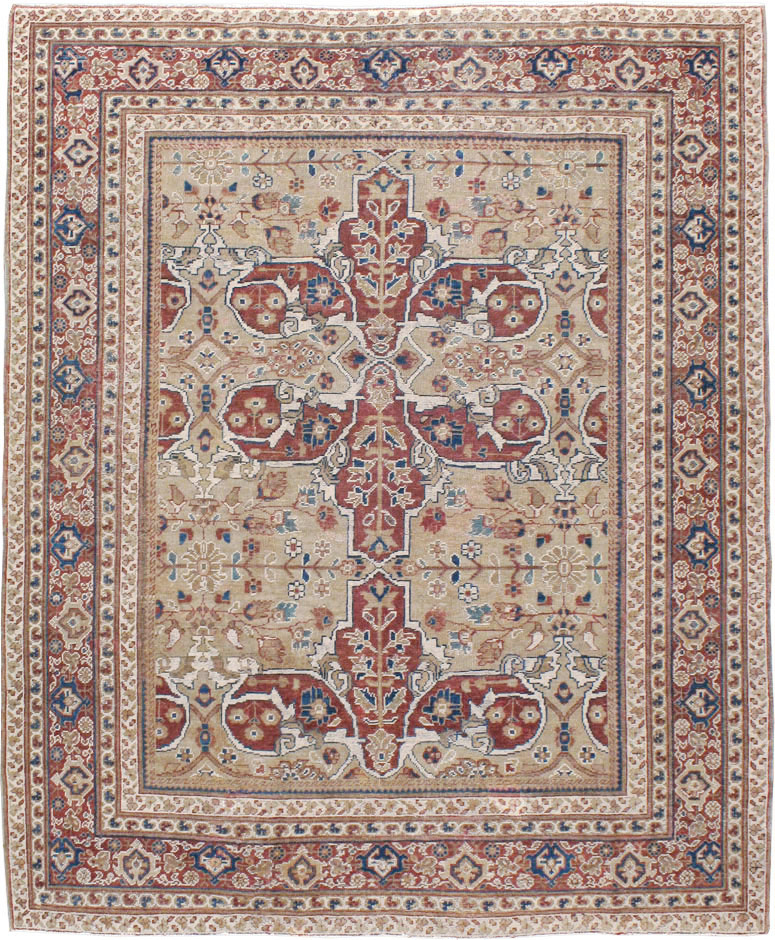 Antique Persian Mahal Carpet, No.8470 - Gss