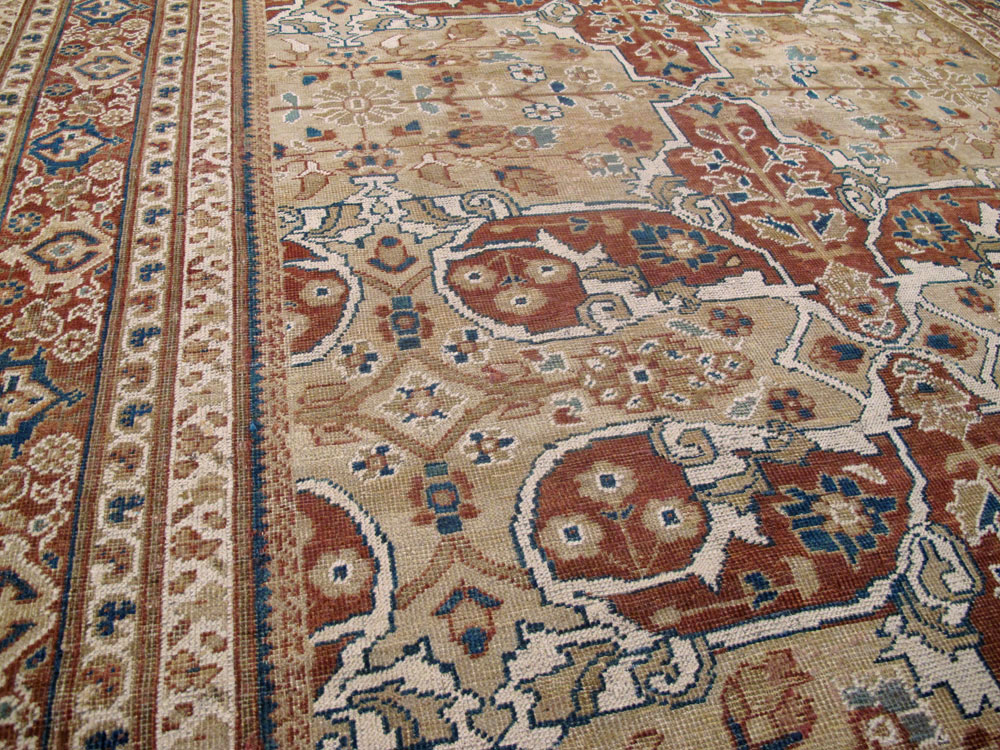 Antique Persian Mahal Carpet, No.8470 - Gss
