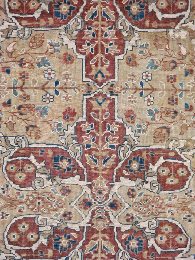 Antique Persian Mahal Carpet, No.8470 - Gss