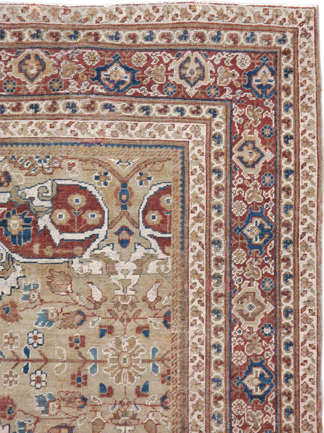 Antique Persian Mahal Carpet, No.8470 - Gss