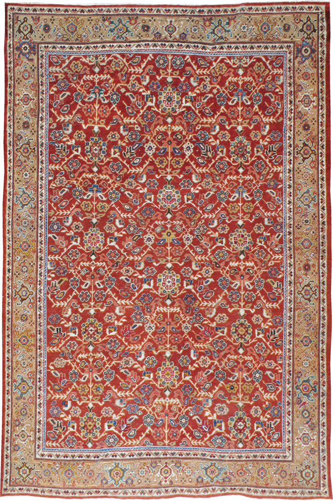 Antique Persian Mahal Carpet, No.8472 - Gss