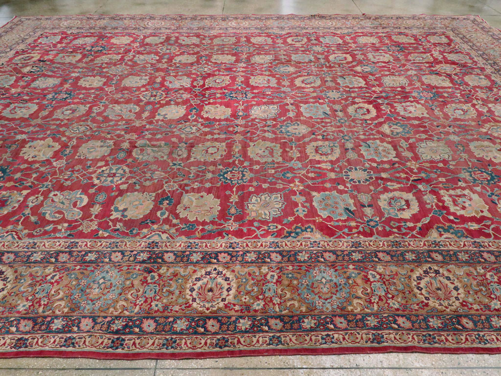 Antique Persian Kerman Carpet, No.8480 - Gss