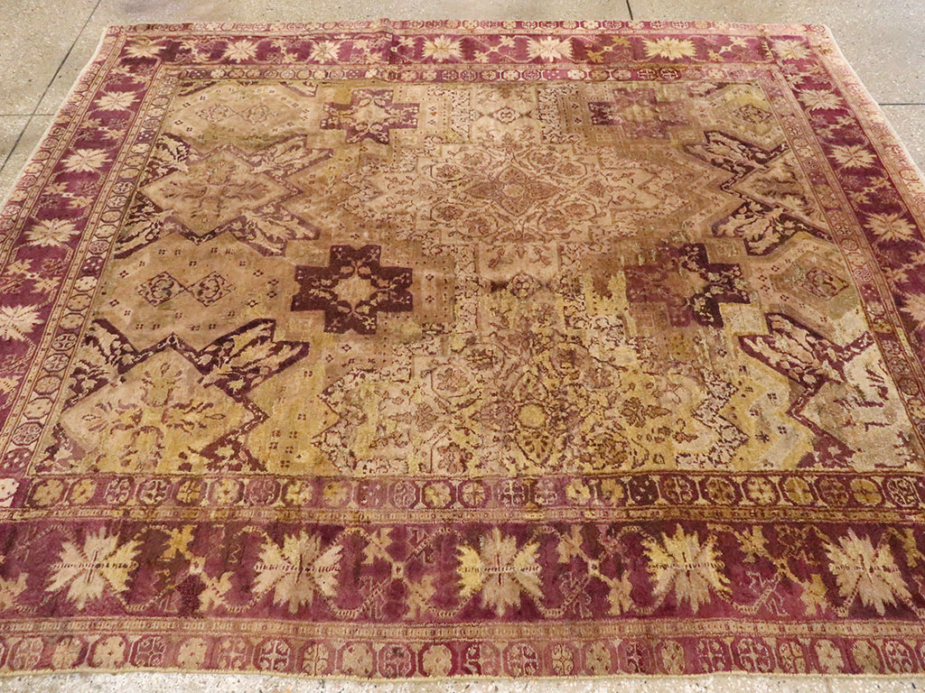 Antique Indian Agra Carpet, No.8526 - Gss