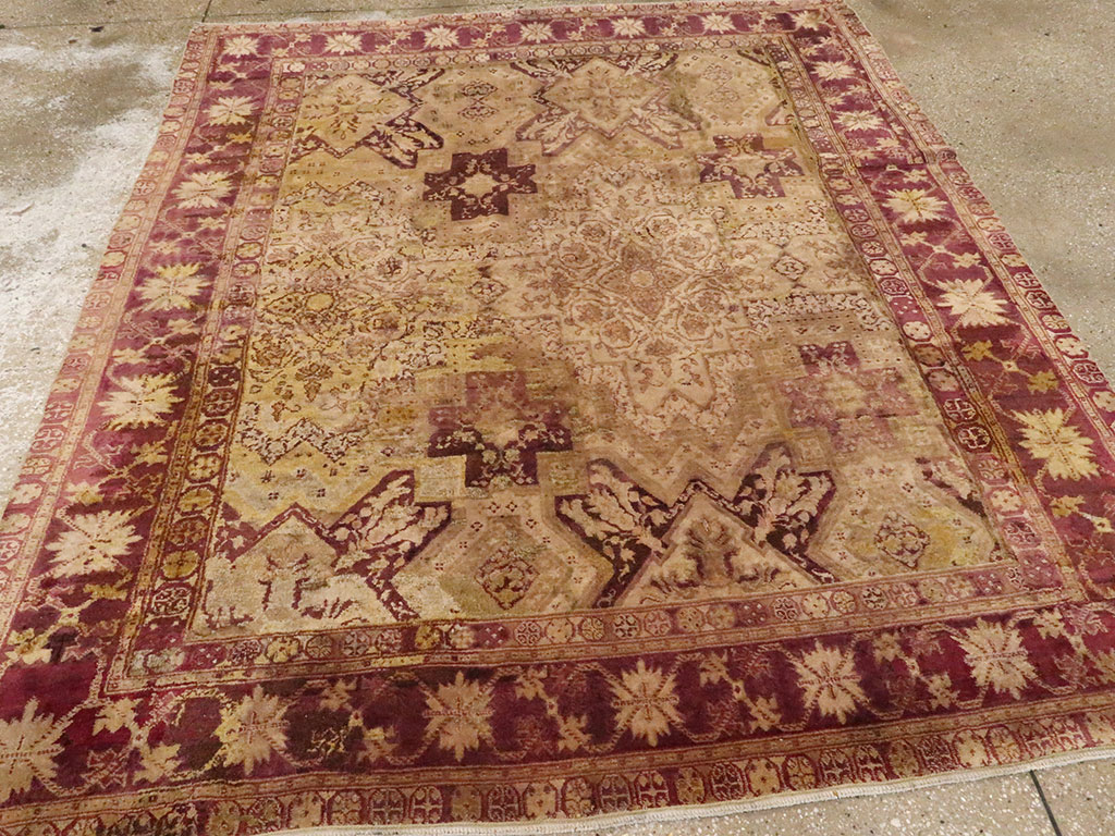 Antique Indian Agra Carpet, No.8526 - Gss