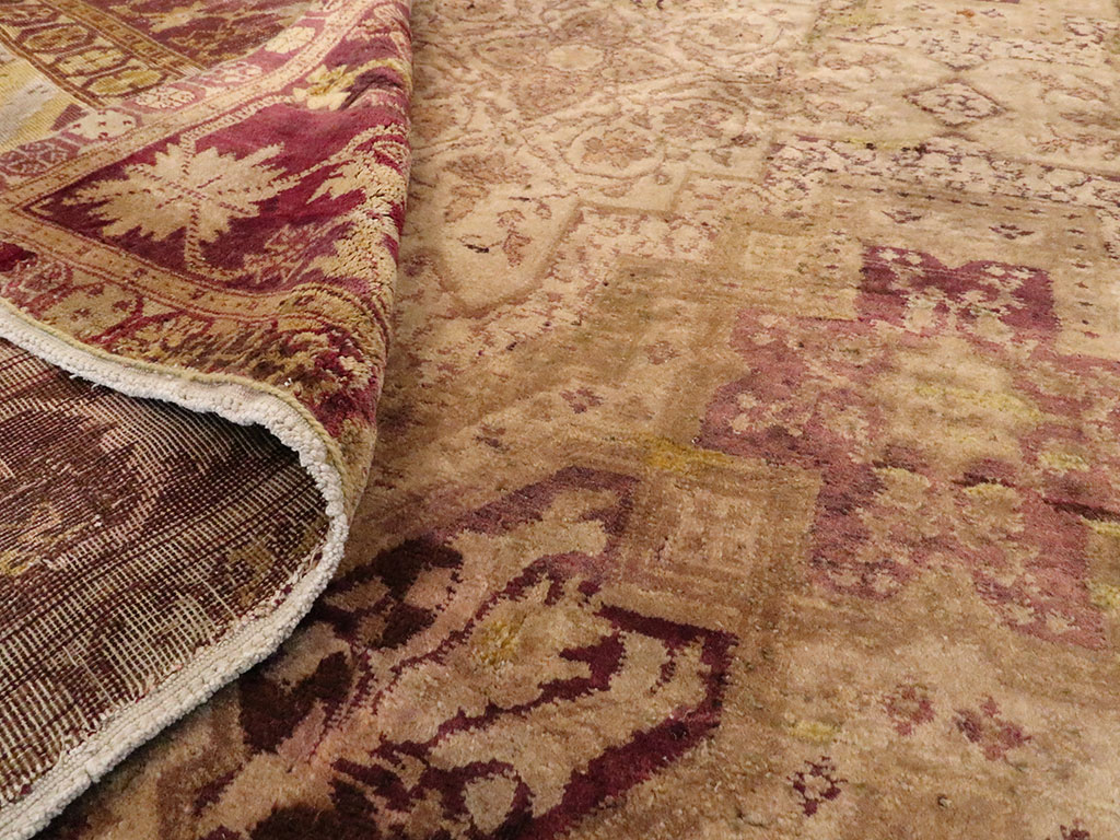Antique Indian Agra Carpet, No.8526 - Gss