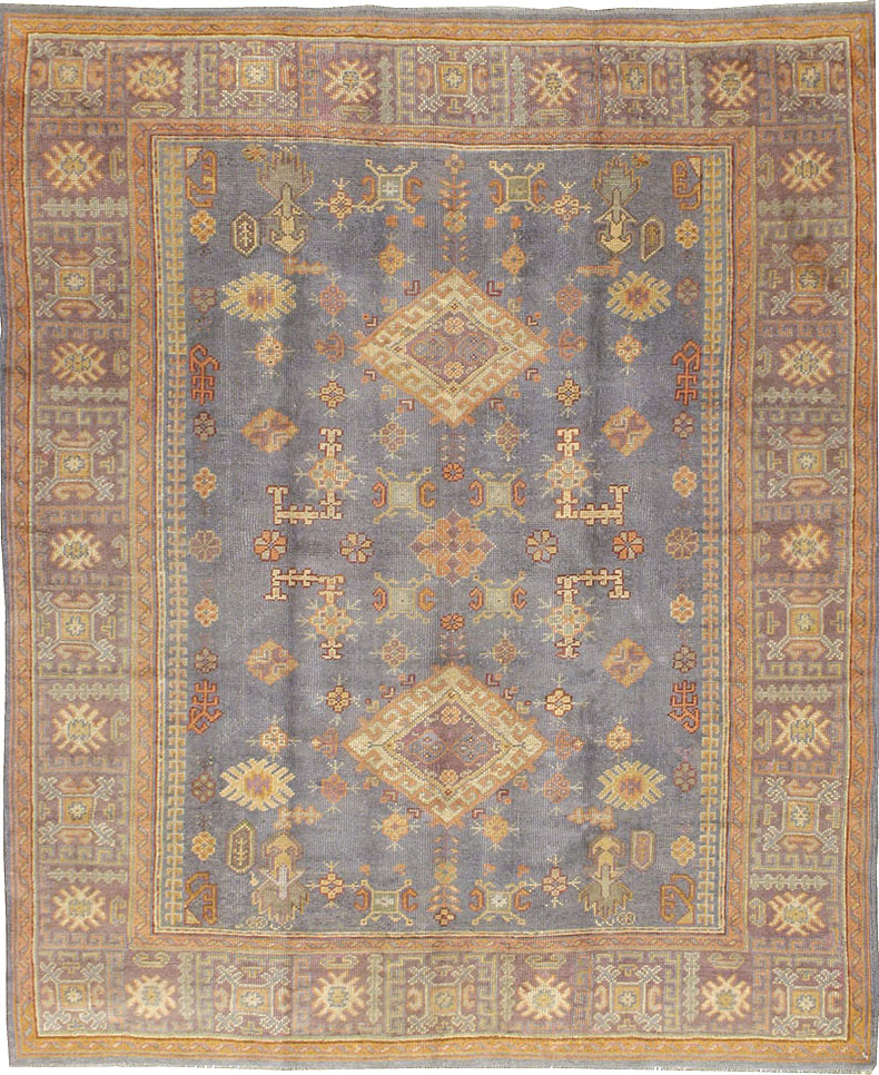 Antique Turkish Oushak Carpet, No.8527 - Gss