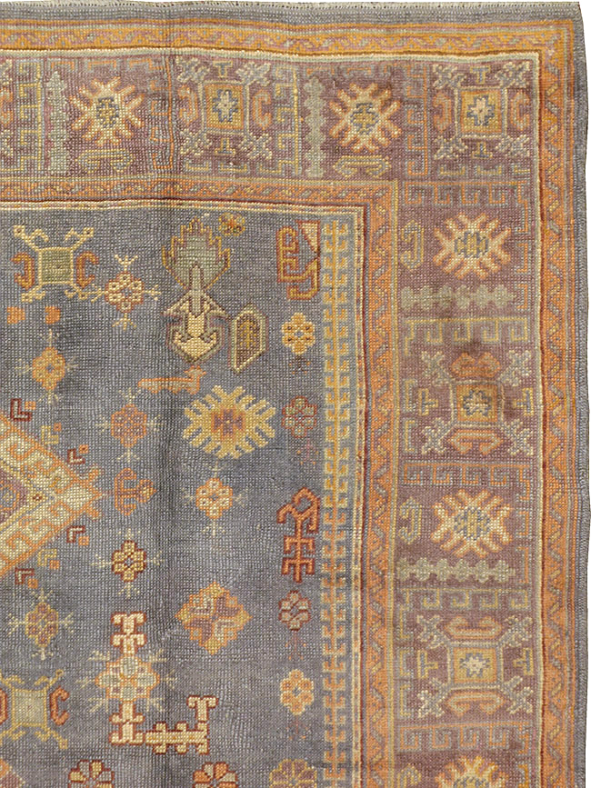 Antique Turkish Oushak Carpet, No.8527 - Gss