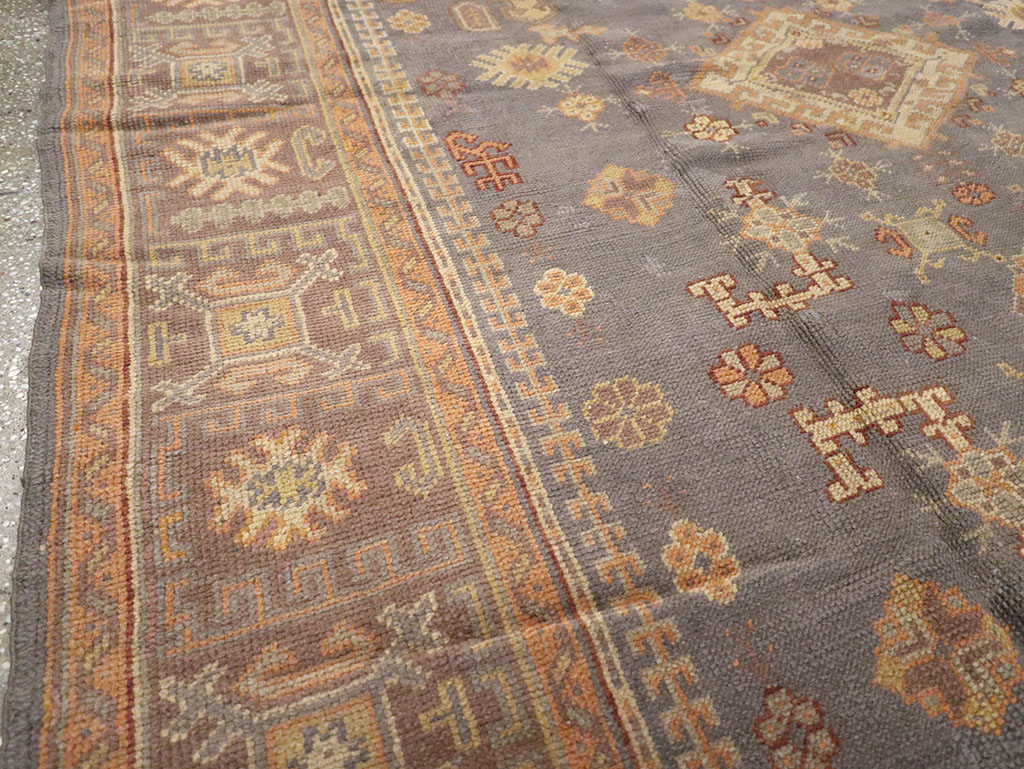 Antique Turkish Oushak Carpet, No.8527 - Gss