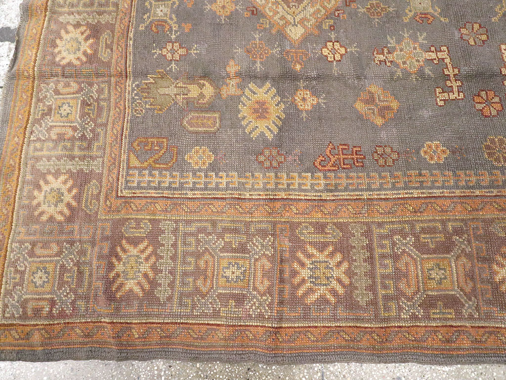 Antique Turkish Oushak Carpet, No.8527 - Gss