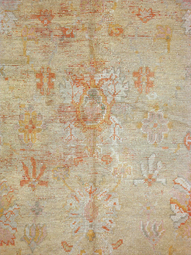 Antique Turkish Oushak Gallery Carpet, No.8533 - Gss