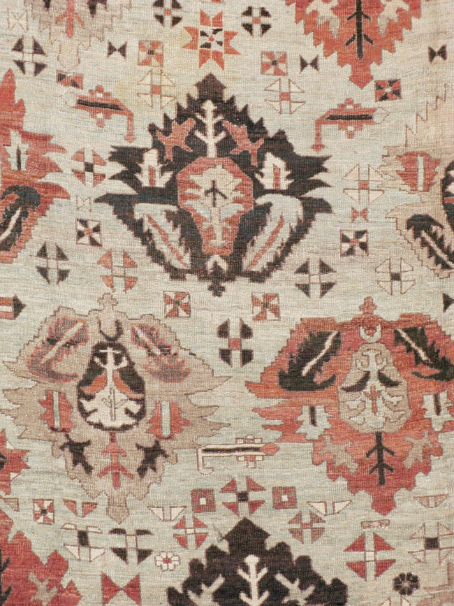 Antique Persian Heriz Carpet, No.8540 - Gss