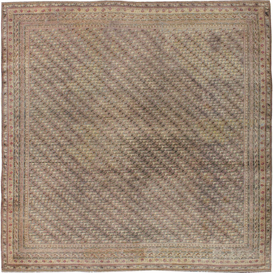 Antique Indian Agra Square Carpet, No.8541 - Gss