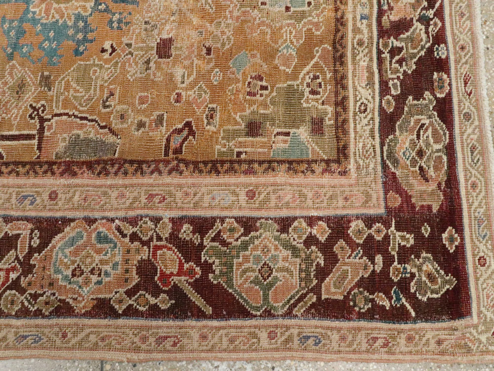 Antique Persian Mahal Carpet, No.8557 - Gss